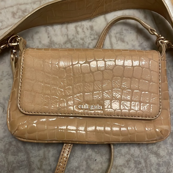 Cult Gaia Damara Leather Shoulder Crossbody Bag - Picture 9 of 13